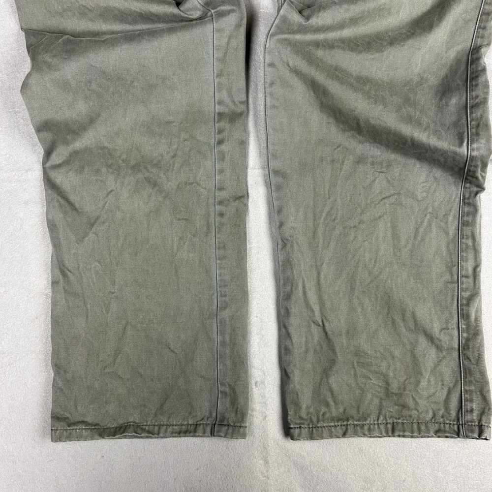 Peter Millar Chino Pants Flat Front Twill Mens 38x32 Olive Green MS15B84 - Picture 3 of 12